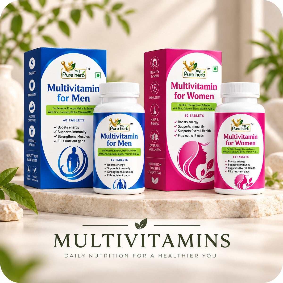 Multivitamins - Multivitamin for Men and Multivitamin for Women